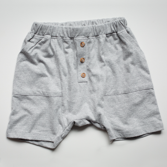 Gray Melange Shorts